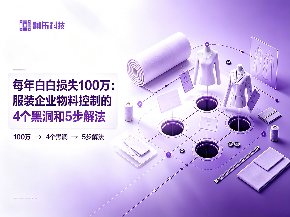 每年白白损失100万：服装企业物料控制的4个黑洞和5步解法